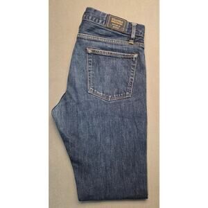 Brooks Brothers Red Fleece Jeans 116 Slim Men 33x32 Blue Denim Dark Wash Stretch